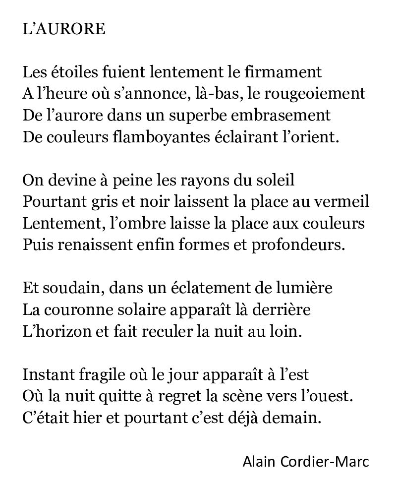 Texte L' Aurore