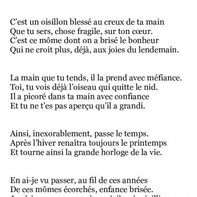 Texte Blessures