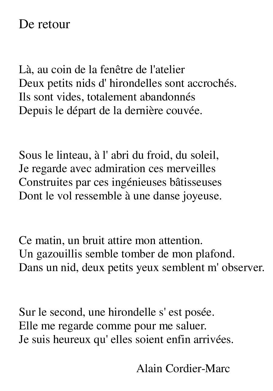 De retour 