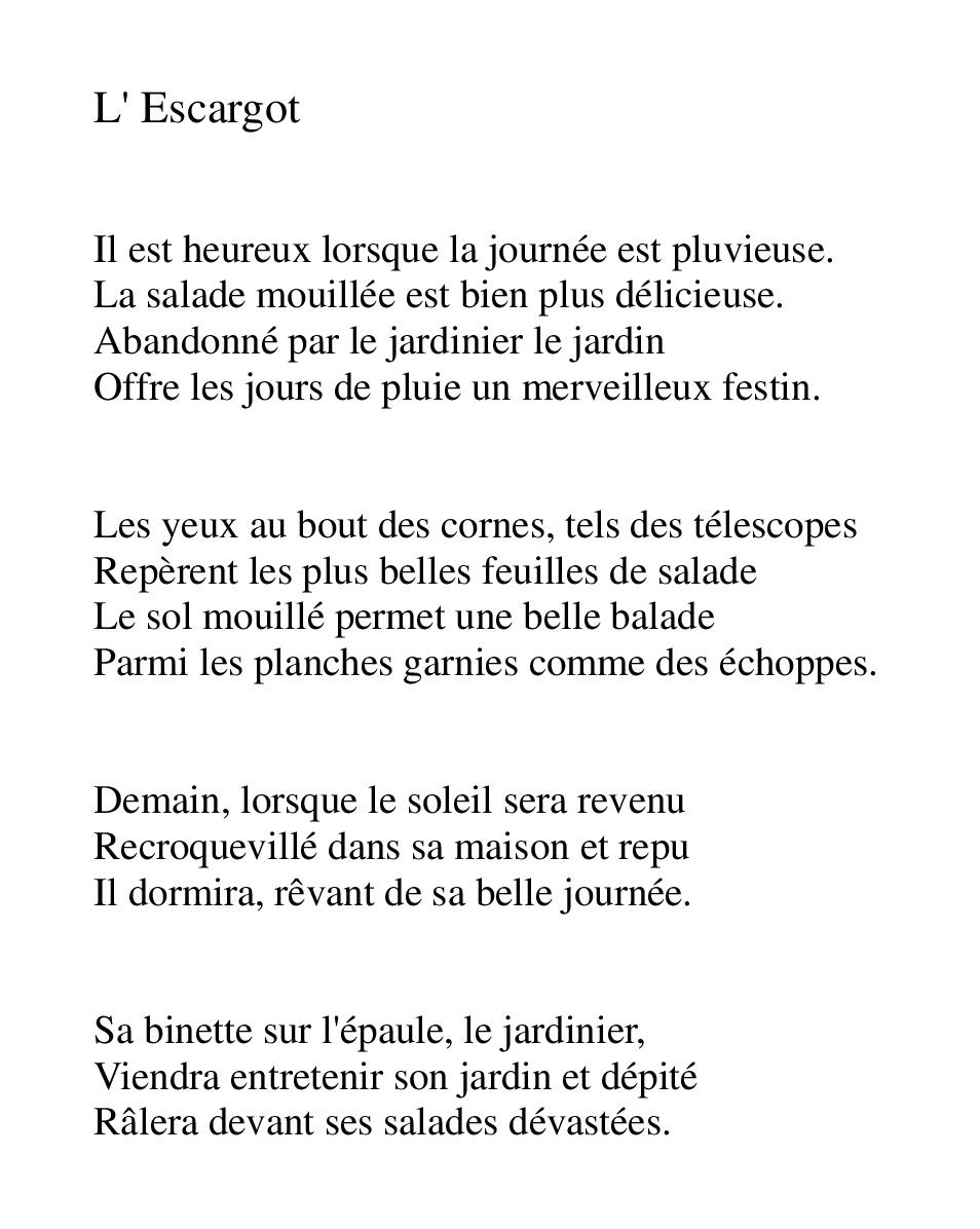 L' Escargot 