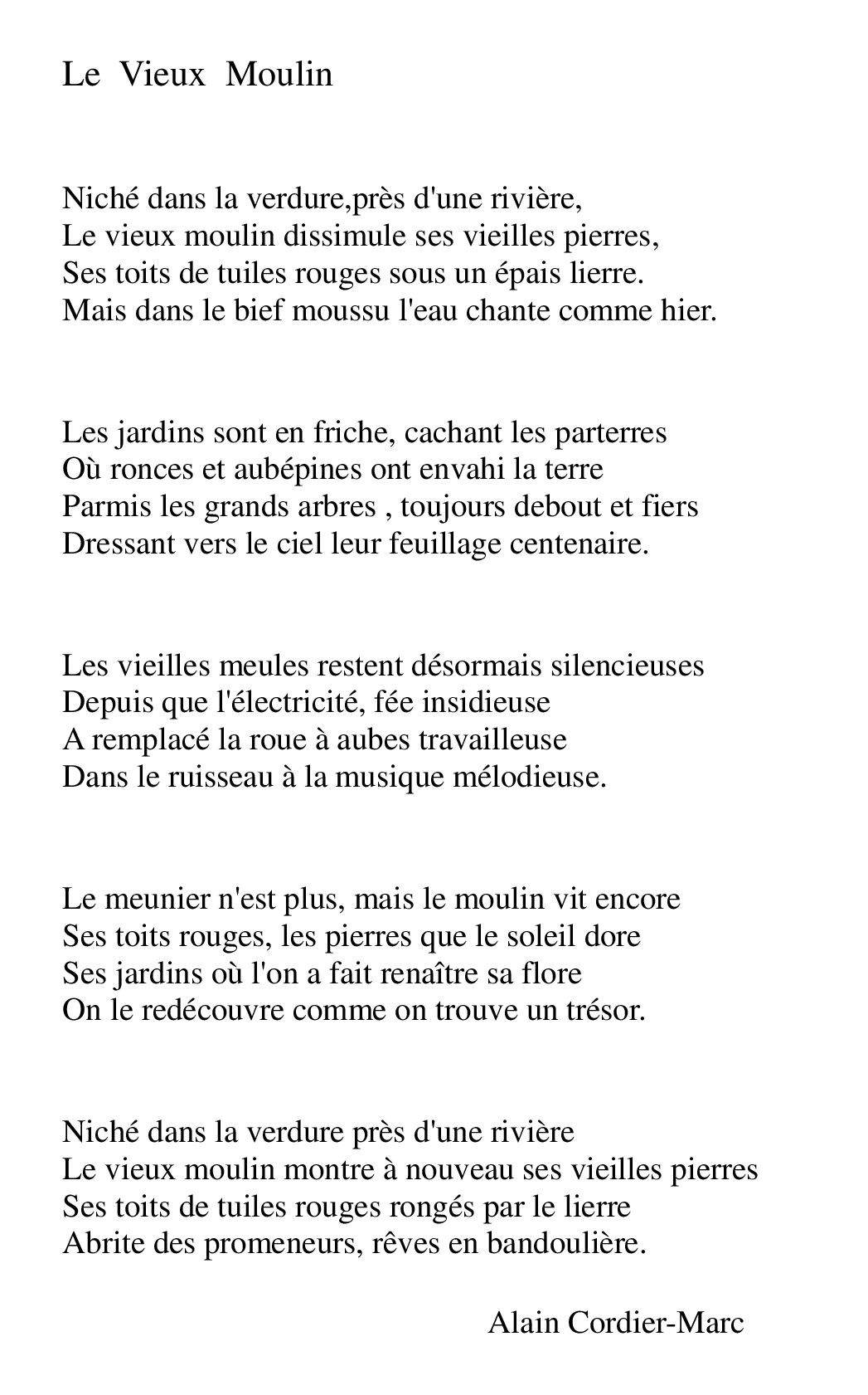 Le Vieux Moulin 